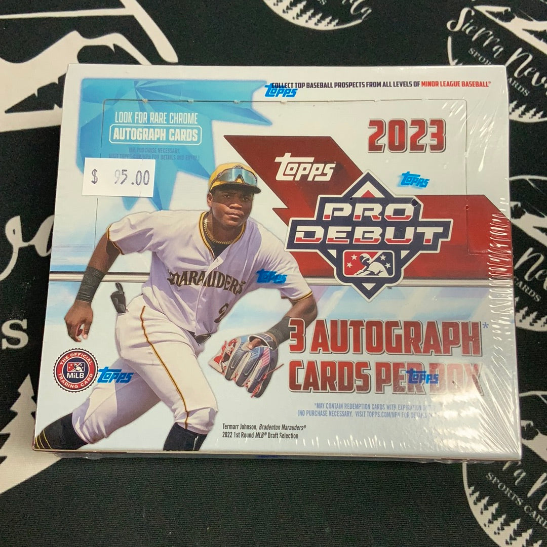 2023 Topps Pro Debut Jumbo Hobby Box Sierranevadasportscards