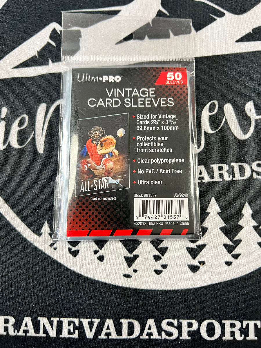 Baseball Card Sleeves Ultra PRO Vintage Card Sleeves For 1952-1956 Topps Cards - Acid-Free Soft Sleeves, Choose Quantity 50 To 1000 Vintage Baseball Card Sleeves Baseball Card Sleeves Ultra PRO Vintage Card Sleeves For 1952-1956 Topps Cards - Acid-Free Soft Sleeves, Choose Quantity 50 To 1000 Vintage Baseball Card Sleeves